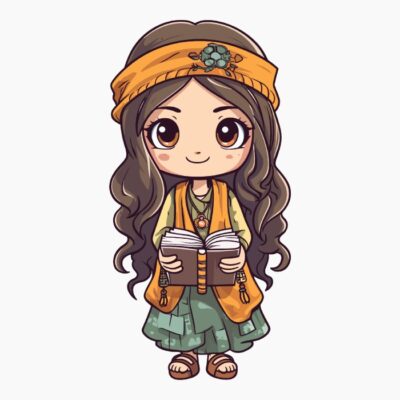 Chica Boho leyendo libro 004