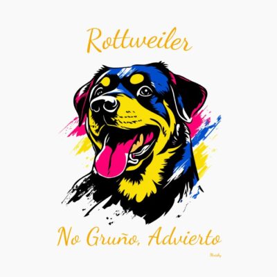 rottweiler, estilo pop art, retro vintage