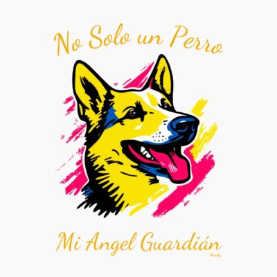 Pastor Alemán, estilo pop art, retro, vintage