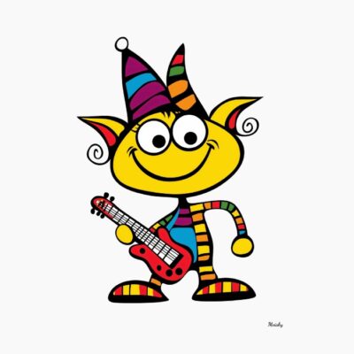 Duende Rockero Divertido con Colores Vibrantes