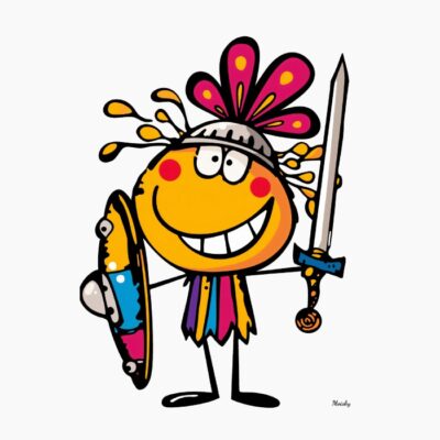 Emoji Gladiador Divertido y Colorido