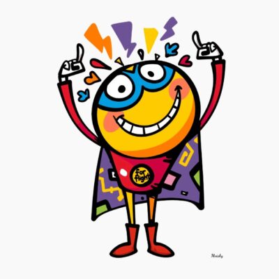 Emoji Súper Héroe Divertido y Colorido