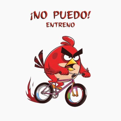 Red, Rojo Pájaro Cabreado montando en bicicleta