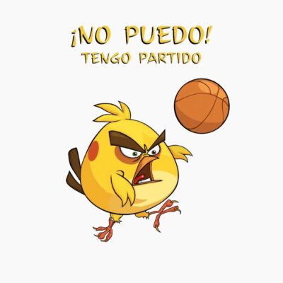 Yellow, Amarillo Pájaro Cabreado jugando al basket