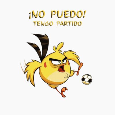 Yellow, Amarillo Pájaro Cabreado jugando al futbol