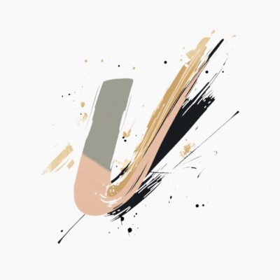Monograma letra U, abstracta, contemporanea y elegante