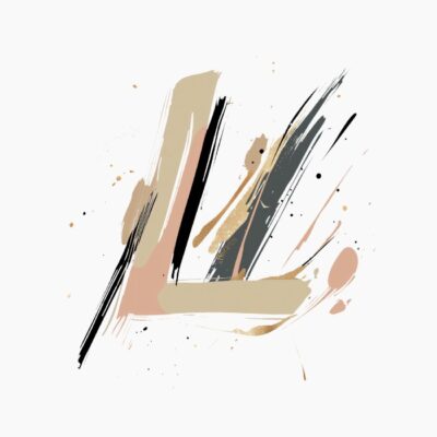 Monograma letra L, abstracta, contemporanea y elegante