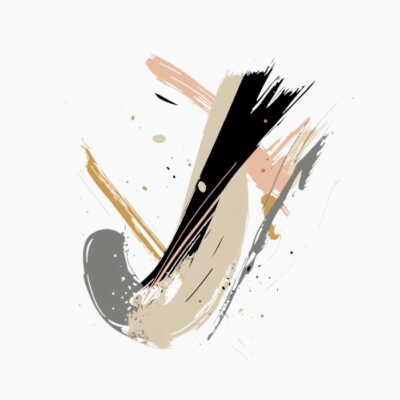 Monograma letra J, abstracta, contemporanea y elegante