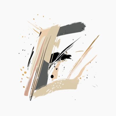 Monograma letra E, abstracta, contemporanea y elegante