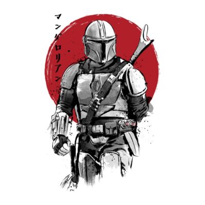 Mandalorian Bounty Hunter sumi-e