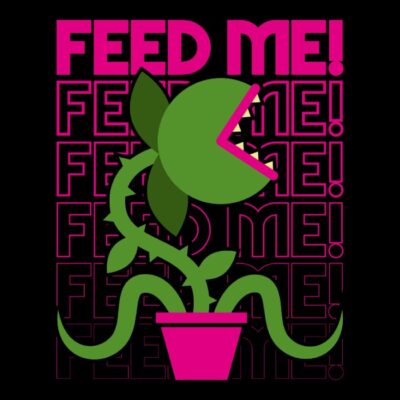 Feed me 80s movies minimal design