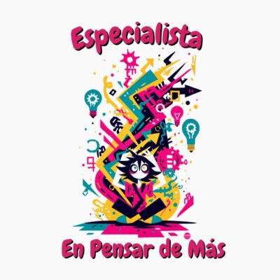 Diseño urbano divertido con humor estilo basquiat, graffiti, pensador, sobre pensador