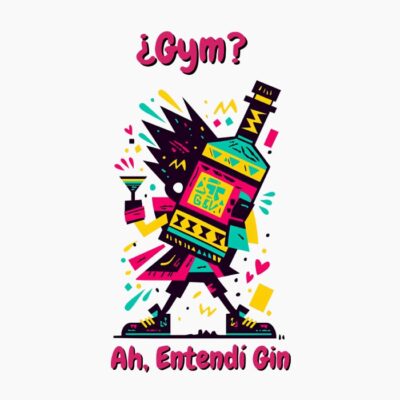 Diseño urbano divertido con humor estilo basquiat, graffiti, gym