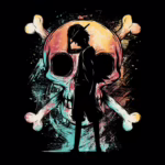 Splatting pirate skull