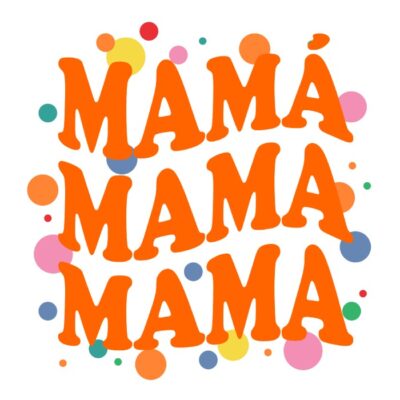 Mamá, naranja. Día de la madre. Regalo madre.