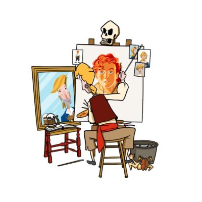 Guybrush Triple Self-Portrait