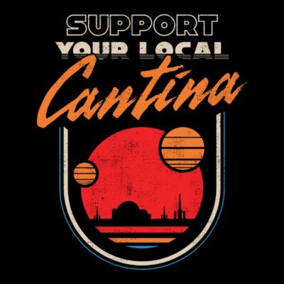 Support your local cantina sci fi retro bar