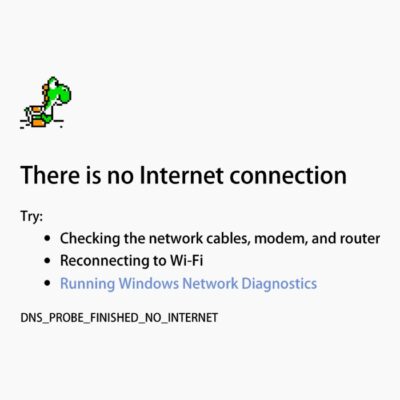There is no Internet connection
