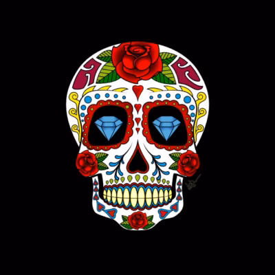 Calavera Mexicana Diamantes