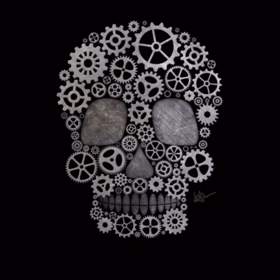 Calavera Steampunk Silver