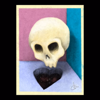 Falling in Love Skull Pink