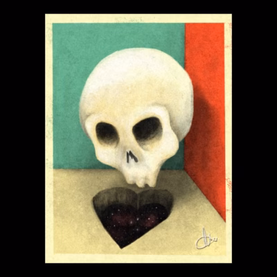 Falling in Love Skull Original
