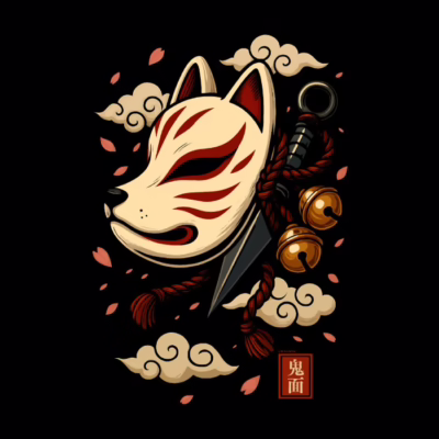 Máscara de Kitsune encantada