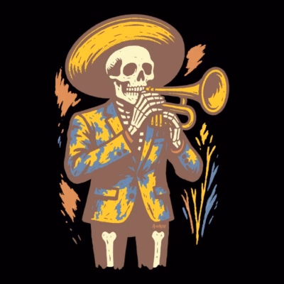 skull mariachi