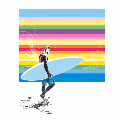 CMYK surfer