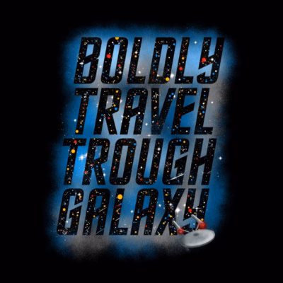 Boldly travel trough galaxy