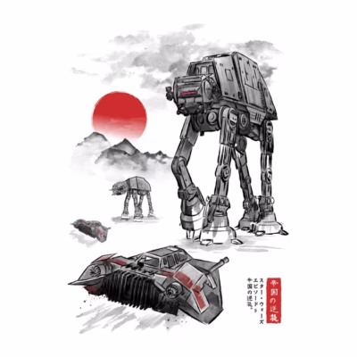 Defense of Echo Base sumi-e