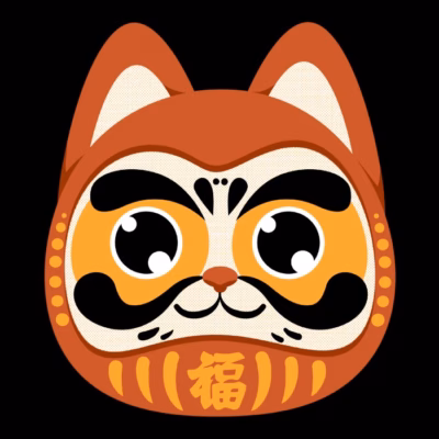 Daruma Cat