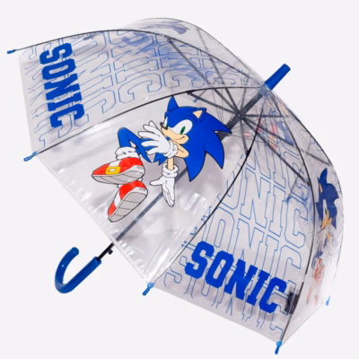 Paraguas Niño Sonic Transparente
