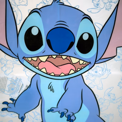 Alternative view of Paraguas Niño Stitch Transparente 48,5 Cm