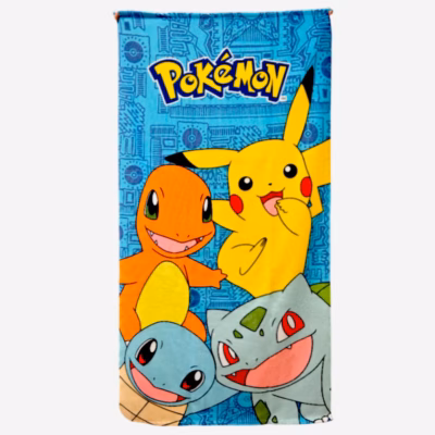 Toalla Playa Microfibra Pokemon 70 x 140 Cm