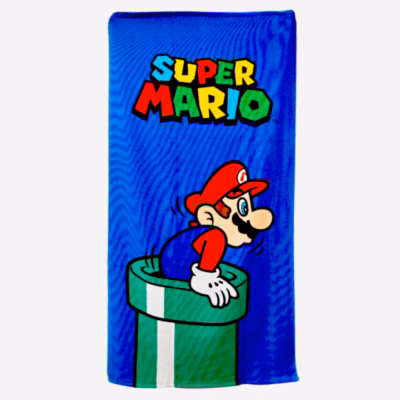 Toalla Playa Microfibra Super Mario Bross 70 x 140 Cm
