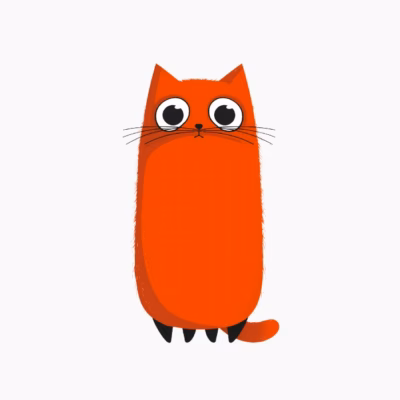 Camisetas de Animales Divertidos Diseño Vectorial Único para Amantes de la Naturaleza- Gato Naranja