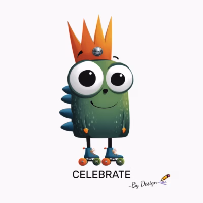 Camiseta Personaje Divertido con Corona CELEBRATE - By Design