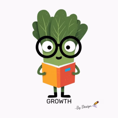 Camiseta Espinaca con Gafas GROWTH - By Design Diseño Divertido y Educativo