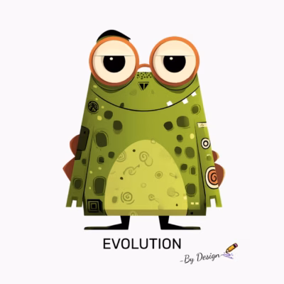 Rana Verde con Gafas EVOLUTION - By Design Diseño Original y Divertido