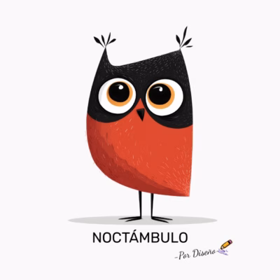 Búho Noctámbulo | Diseño Original para Adultos con Toque Misterioso