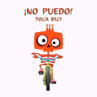 Esqueleto Divertido en Bicicleta ¡No Puedo! Toca Bici Humor Ciclista