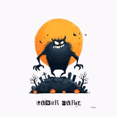 Hombre lobo cabreado, spooky halloween