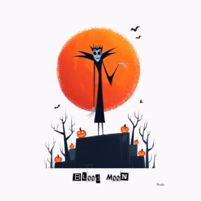 Vampiro sediento, spooky halloween