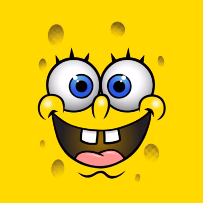 Happy sponge face