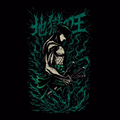 Anime del Pirata Samurái de Cabello Verde