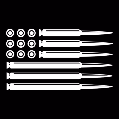 bullet american flag