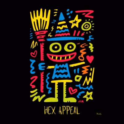 Bruja Neón Pop Art Hex Appeal Halloween
