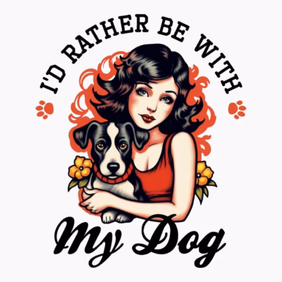 Vintage Old School Dog Lover Tattoo