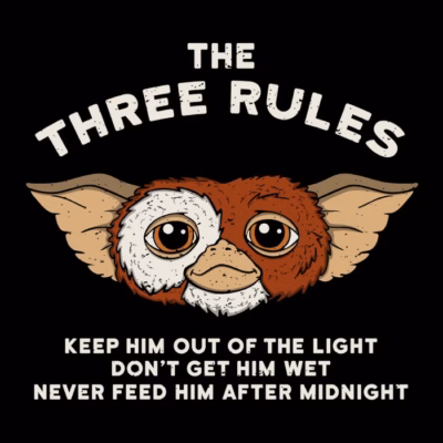 the three rules of mogwai shirtwoot